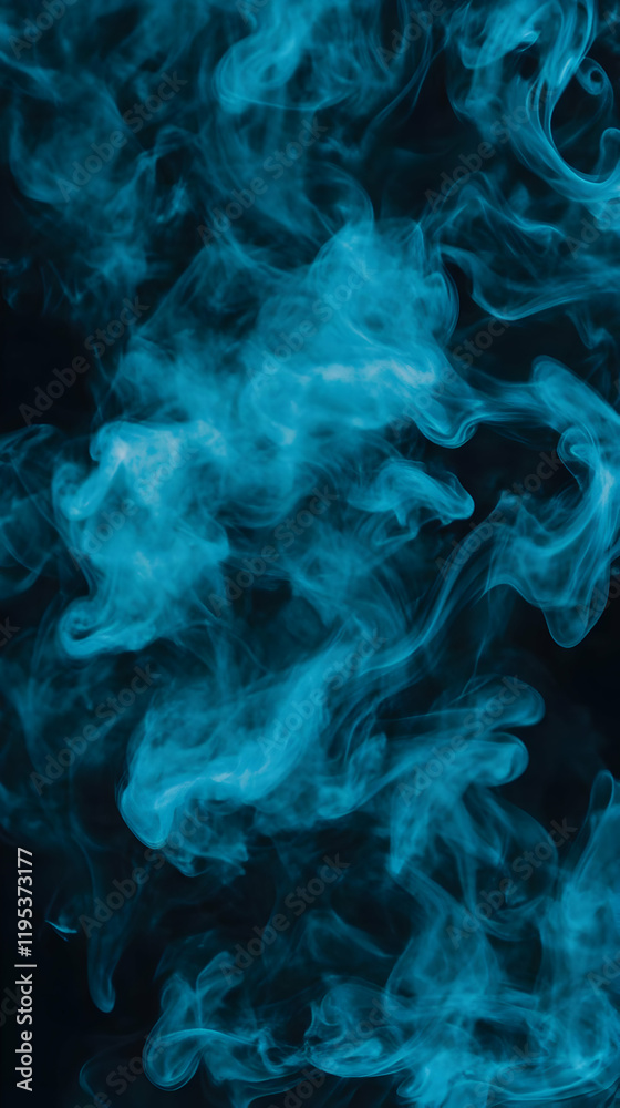 Abstract Blue Smoke Background Illustration Abstract Blue Smoke Background Illustration