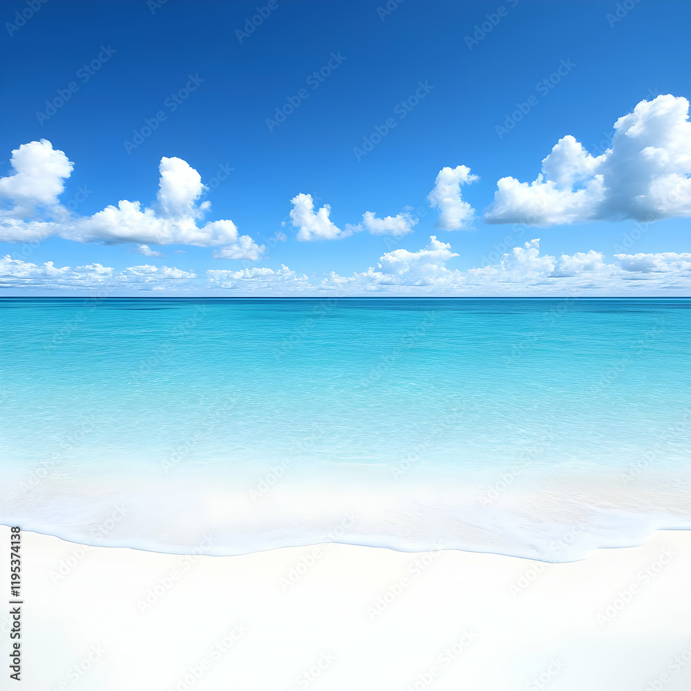 Obraz premium Serene Beach Background Illustration
