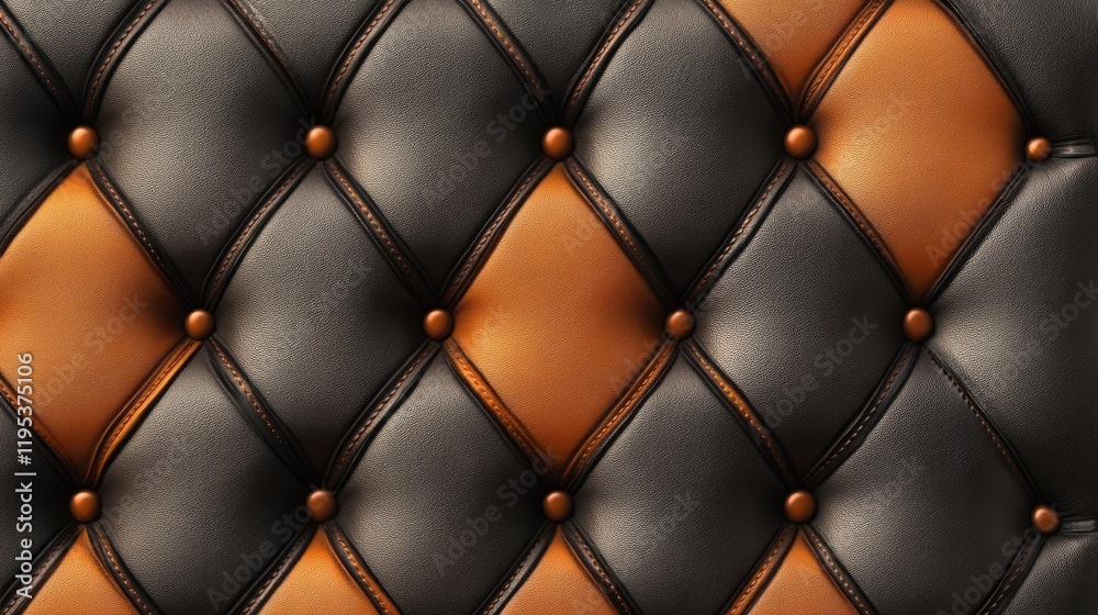 Naklejka premium rich dark brown and orange leather textures create an elegant and sophisticated background, ideal for luxury branding or decorative uses