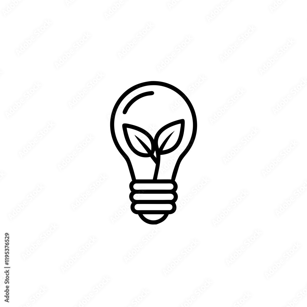 eco bulb icon on transparent background
eco bulb icon on transparent background