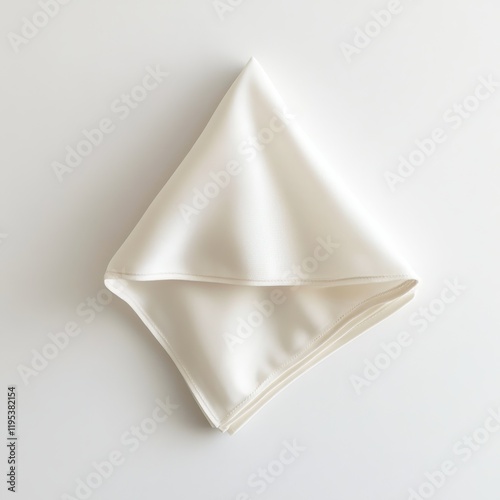 Wallpaper Mural Elegant soft fabric napkin neatly folded on a plain background in a well-lit setting Torontodigital.ca