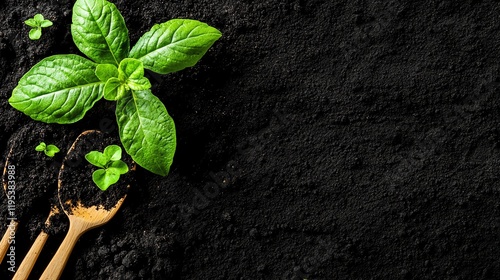 Small vegetable garden with companion planting techniques, ecofriendly gardening method