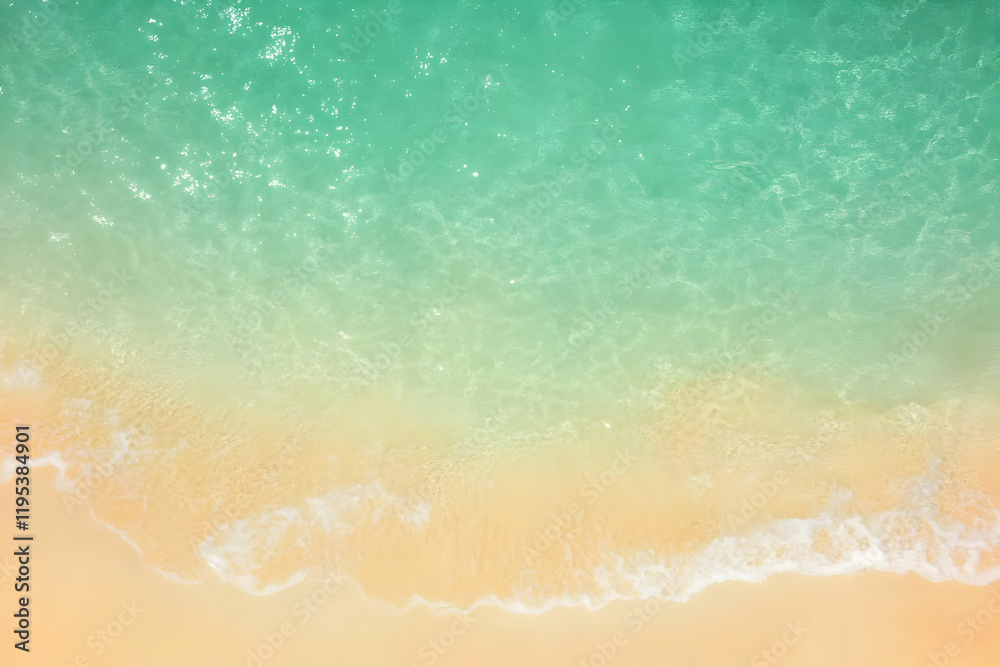 Beach Background Pastel Green Ocean Waves Beach Background Pastel Green Ocean Waves