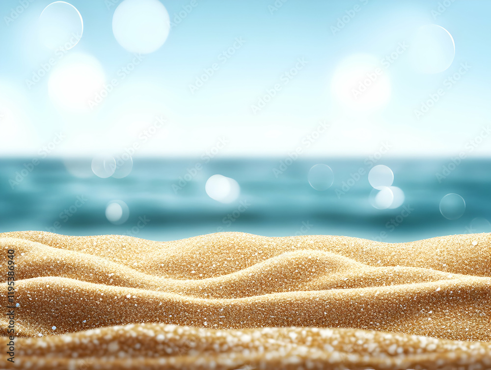 Golden Sand Beach Background Illustration Golden Sand Beach Background Illustration