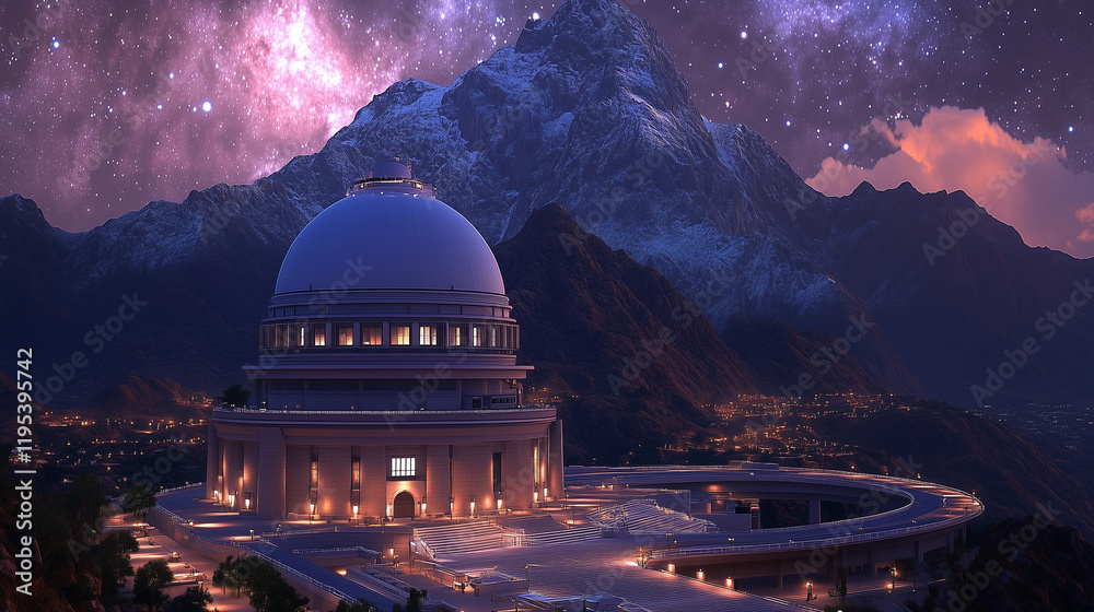Obraz premium night sky observation, science topics