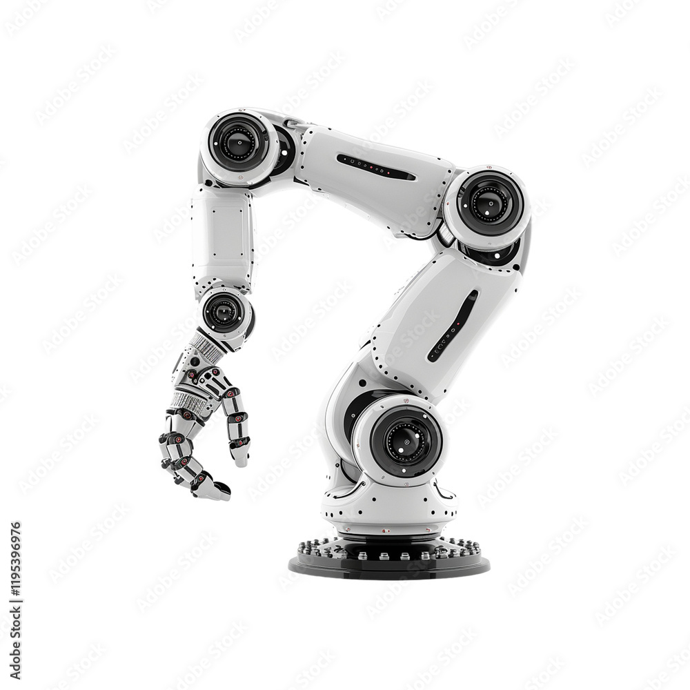 services made by 3d white steel robot png