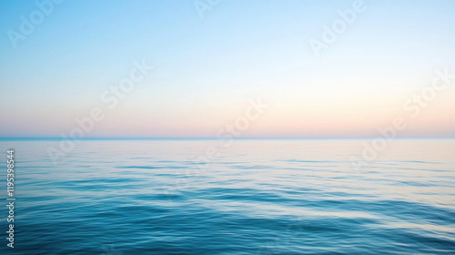 Wallpaper Mural Serene ocean view at dawn with calm waters and soft pastel sky hues Torontodigital.ca