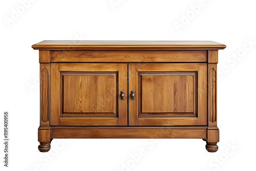 Elegant Wooden Storage Chest with Classic Design and Rich Finish