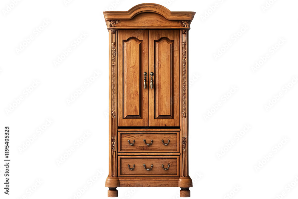 Classic Wooden Cabinet with Intricate Detailing and Storage Capacity Classic Wooden Cabinet with Intricate Detailing and Storage Capacity