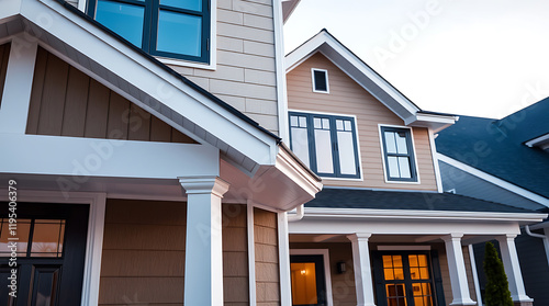 Modern House Exterior  Dream Home Architectural Design  Real Estate Property