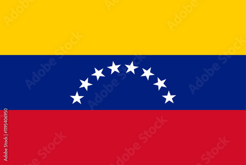 Bandera de Venezuela con estrellas