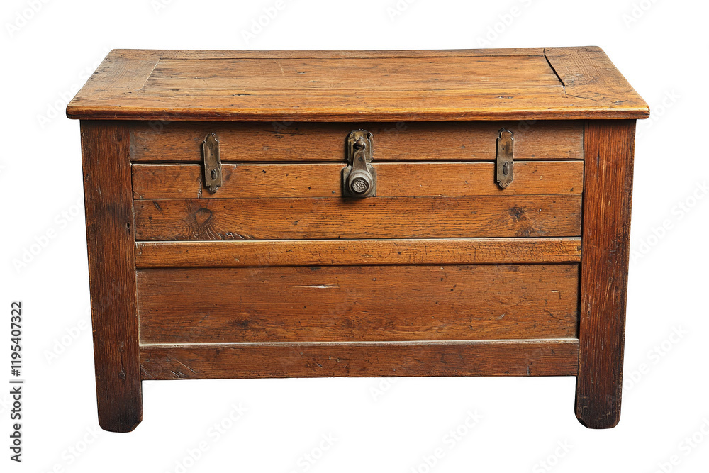 Rustic Wooden Chest with Lock and Decorative Hinges for Storage Purpose Rustic Wooden Chest with Lock and Decorative Hinges for Storage Purpose
