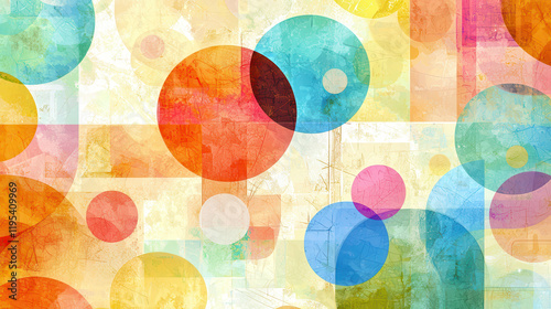 Colorful abstract circles and shapes create vibrant digital artwork, showcasing consumer trends and modern design