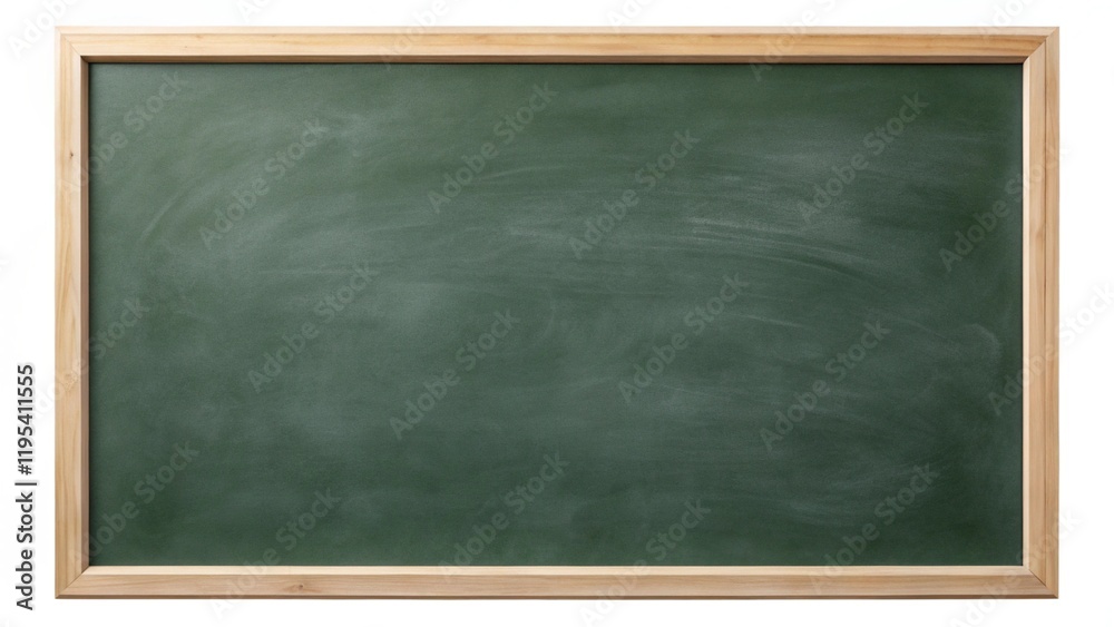Big blank horizontal blackboard isolated on a white background
