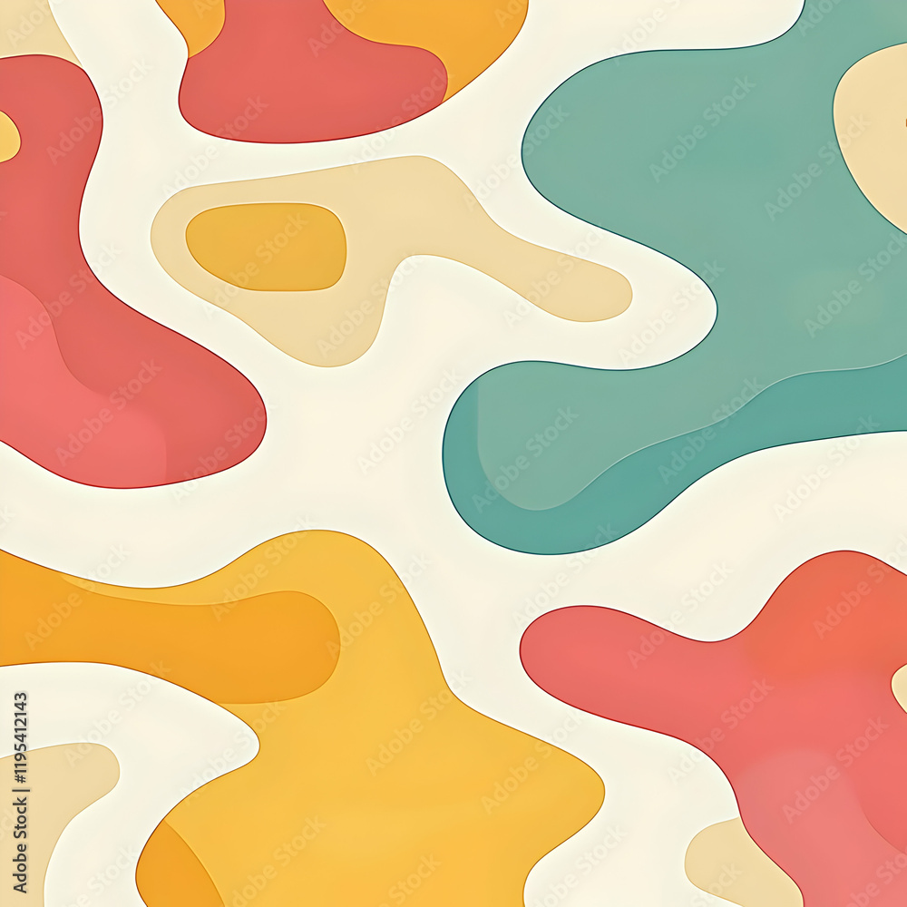 Obraz premium Abstract Background, Pastel Wave Design