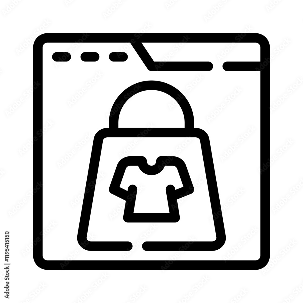 shopping cart line icon shopping cart line icon