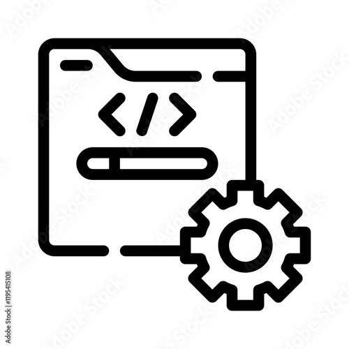 settings line icon