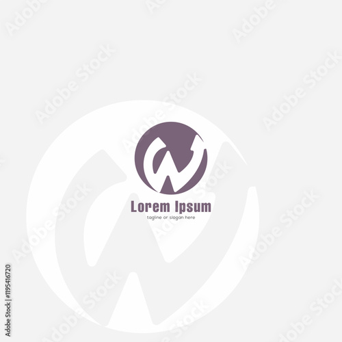 W Logo Letter W Logo Creative White Space Negitive Space DesignW Logo Letter W Logo Creative White Space Negitive Space Design photo