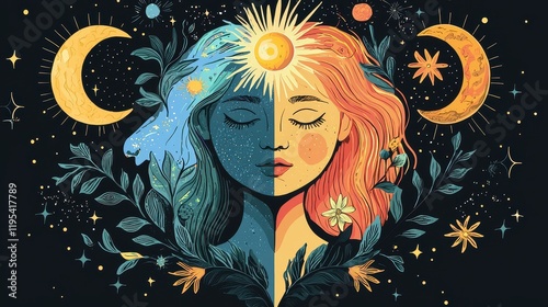 Spring Equinox Artistic Design
