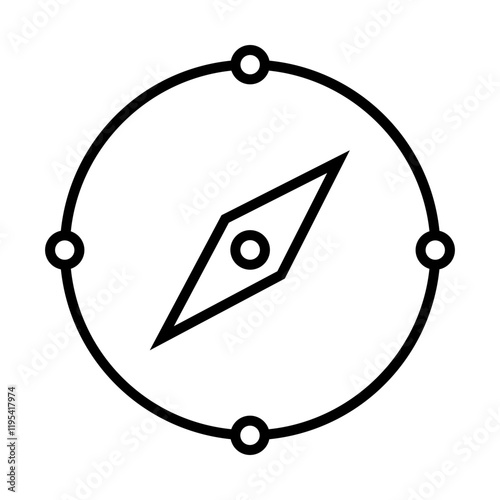 Military Compass Icon Design