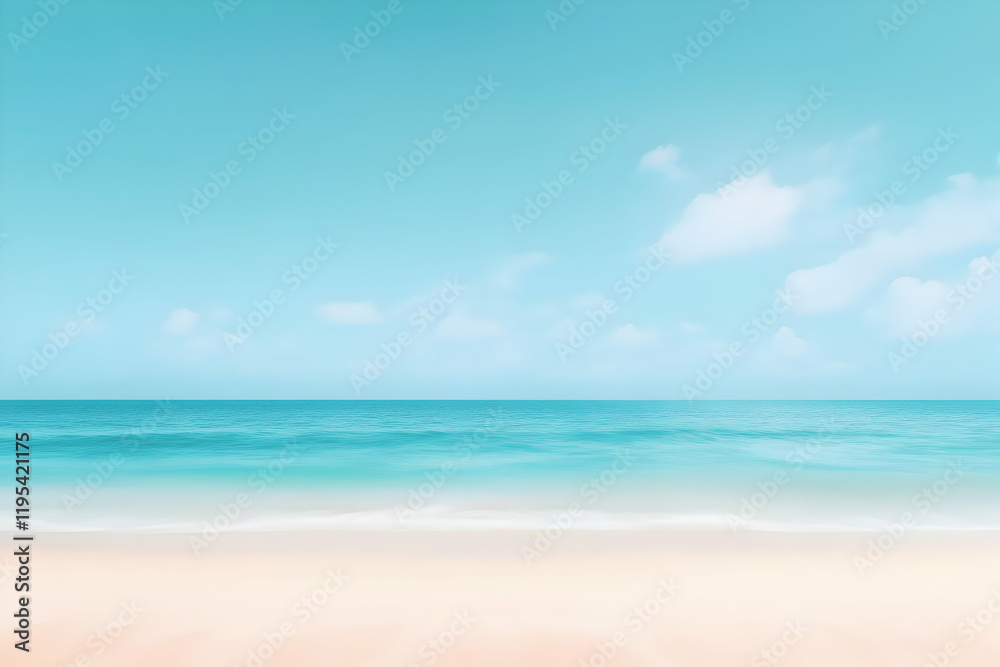 Serene Beach Background Illustration Serene Beach Background Illustration