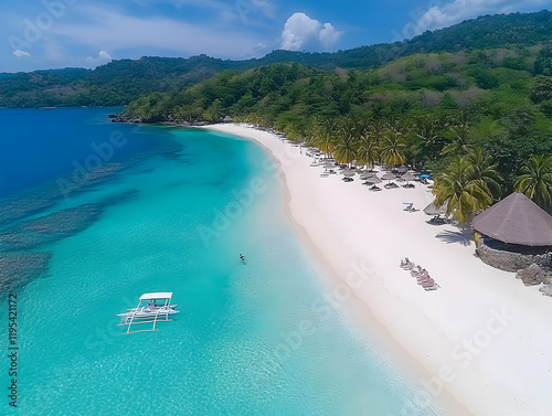 Tropical Beach Aerial Photo