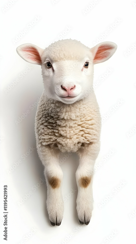 Obraz premium Adorable Lamb Realistic Image