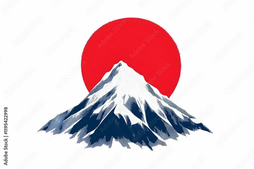 Majestic Mountain Illustration Majestic Mountain Illustration