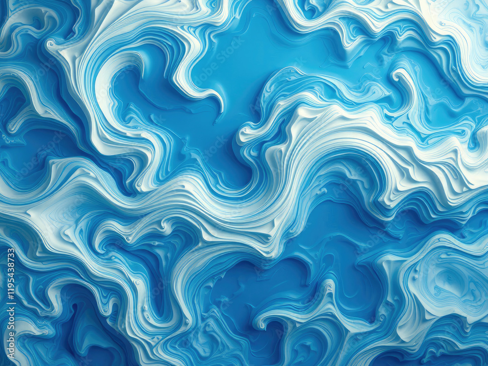 A beautiful blue abstract background with delicate patterns of white and cream, abstract, skill, imagination A beautiful blue abstract background with delicate patterns of white and cream, abstract, skill, imagination