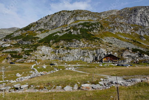 Speicher Kölnbrein in den Hohen Tauern im Herbst photo