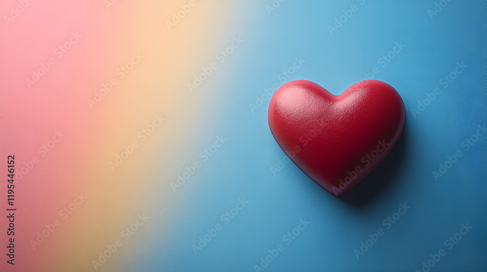 Fototapeta premium a cute love quote card isolated on pastel colored background ai