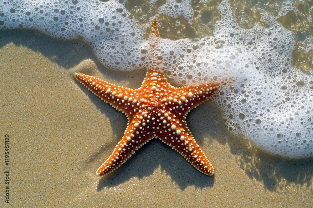 starfish on the sand