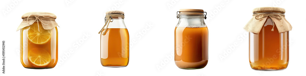 Fermentation jar – A jar used for fermenting kombucha, often made of glass or ceramic. Isolated on Clear White Background Highly Detailed Fermentation jar – A jar used for fermenting kombucha, often made of glass or ceramic. Isolated on Clear White Background Highly Detailed