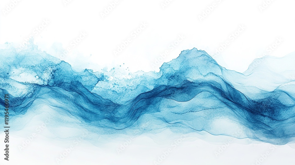 Gentle waves flowing ocean view abstract digital art serene environment aerial perspective tranquility concept Gentle waves flowing ocean view abstract digital art serene environment aerial perspective tranquility concept