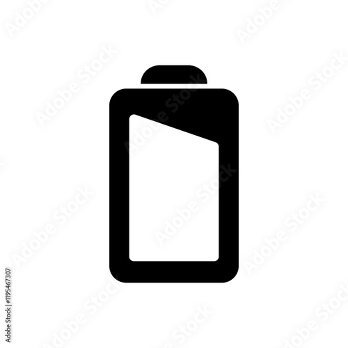 Battery icon showing empty charge, symbolizing complete power depletion or energy exhaustion.