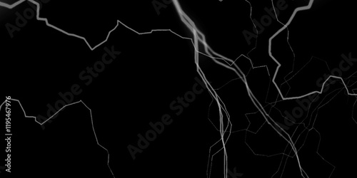 Black marble texture background, abstract marble texture. Dark textured leather wall with vintage grunge pattern .Tele photo of a distant branched lightning bolt at night .
