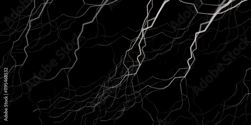 Black marble texture background, abstract marble texture. Dark textured leather wall with vintage grunge pattern .Tele photo of a distant branched lightning bolt at night .
