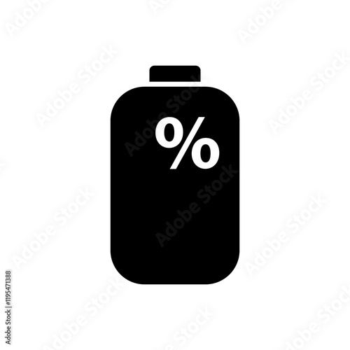 100 % Battery icon showing full charge, representing maximum power or energy capacity.
