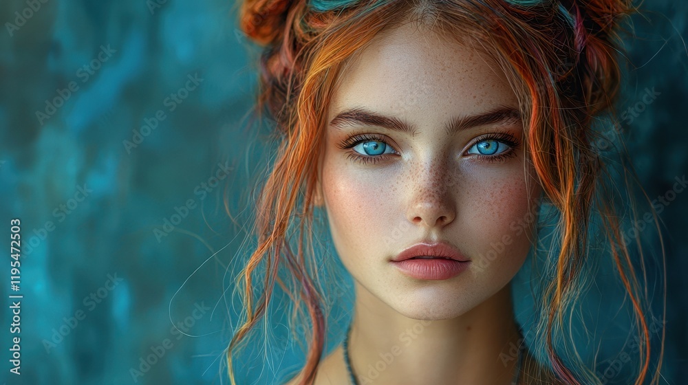 Fototapeta premium Portrait of a beautiful woman.