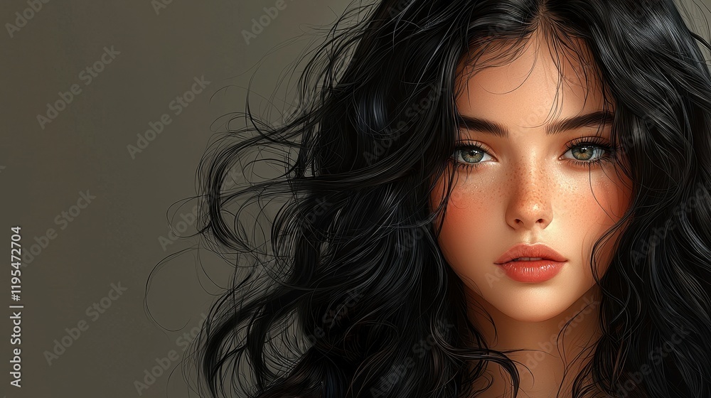 Portrait of a beautiful woman. Portrait of a beautiful woman.