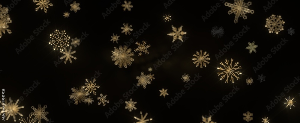 Snowflakes falling for christmas decoration abstract Snowflakes falling for christmas decoration abstract