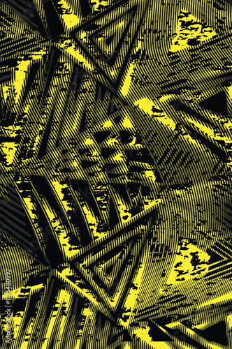 Abstract black taper shape dimension background