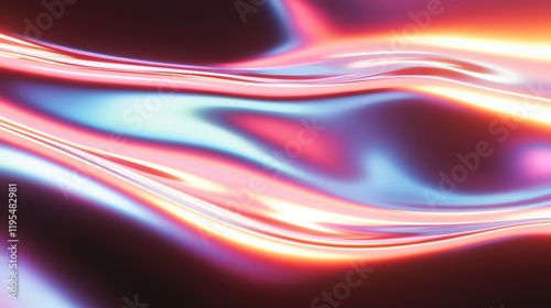 Vivid neon abstract waves create a dynamic and immersive backdrop for modern art and creative projects
