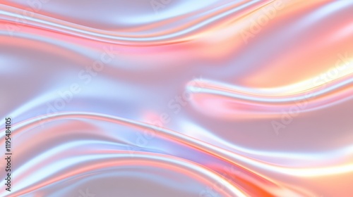 Dynamic waves of neon light create a mesmerizing abstract backdrop filled with vibrant colors and soft glows for a futuristic ambiance