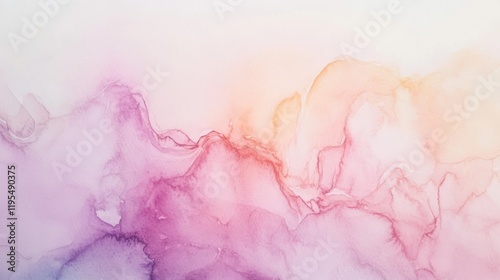 Soft and flowing watercolor abstract with vibrant pastel colors blending seamlessly