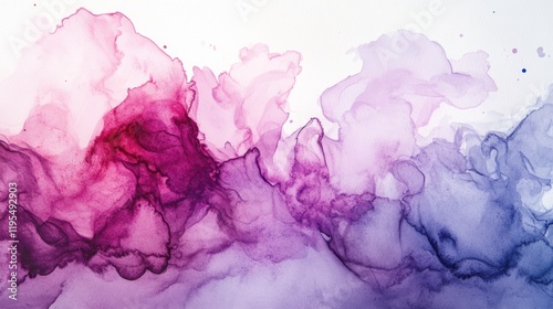 Dreamy watercolor display of vibrant pastel colors blending in soft, flowing shapes creating an abstract atmosphere of tranquility