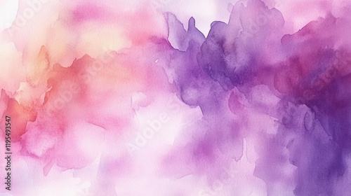 Exploration of vibrant pastel hues in a flowing watercolor abstract composition with delicate shapes and textures