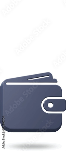 vector illustration of a money storage wallet icon on a white background