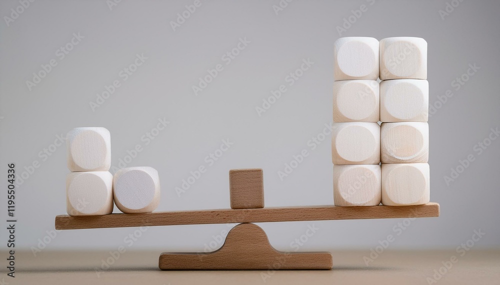 A picture of various social factors being distributed fairly on a balanced scale. A picture of various social factors being distributed fairly on a balanced scale.