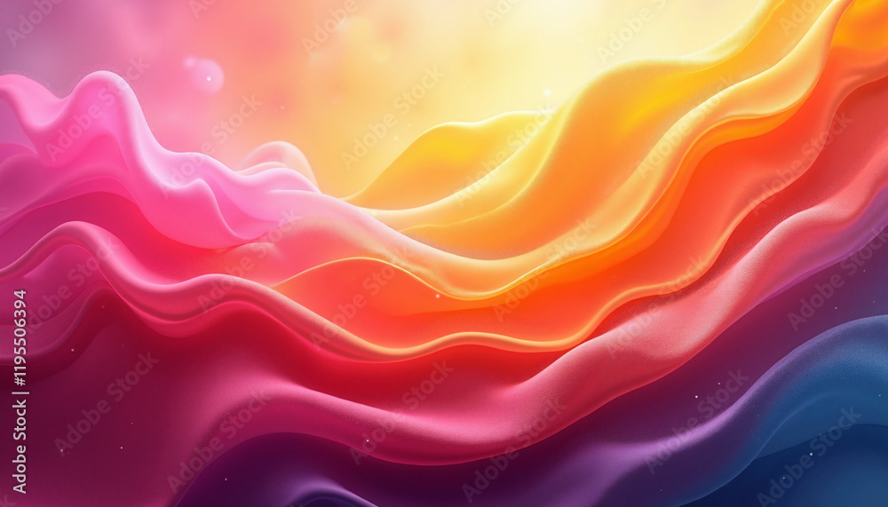 Fototapeta premium Abstract colorful wave patterns in gradient style